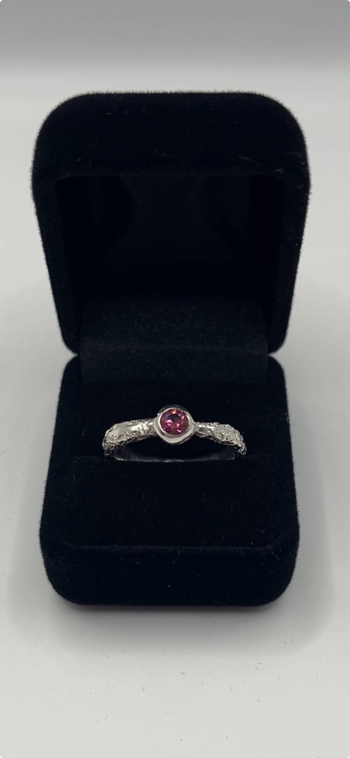 Pink Rhodolite Garnet Ring